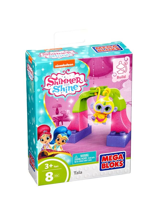 ميجا بلوكس لعبة بناء شخصية تالا من مسلسل الرسوم المتحركة "Shimmer And Shine" من 8 قطع طراز DXH05 DXH05 8 أكبر من3 سنوات  - Image 4
