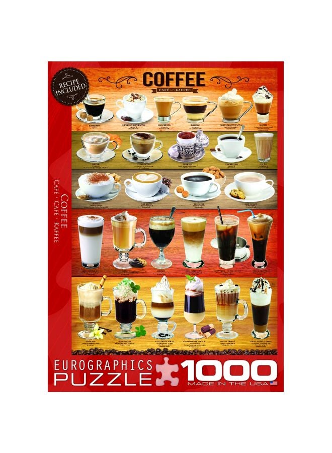 يورو جرافيكس أحجية تركيب الصور المقطعة على شكل قهوة مكونة من 1000 قطعة طراز 6000-0589  - Image 4