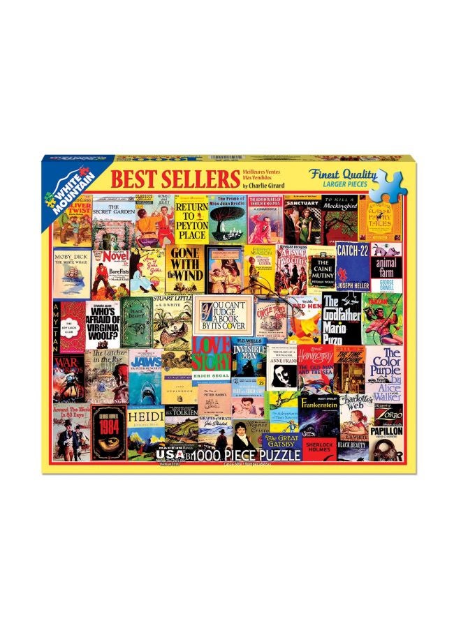 وايت ماونتن مجموعة بازل وتركيب الصور المقطعة بتصميم أغلفة كتب كلاسيكية مكونة من 1000 قطعة طراز 930 - Image 2