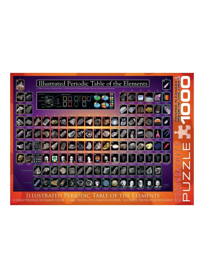 يورو جرافيكس مجموعة أحجية تركيب صورة مقطعة توضيحية للجدول الدوري الحديث للعناصر من 1000 قطعة طراز ‎6000-0258 - Image 4