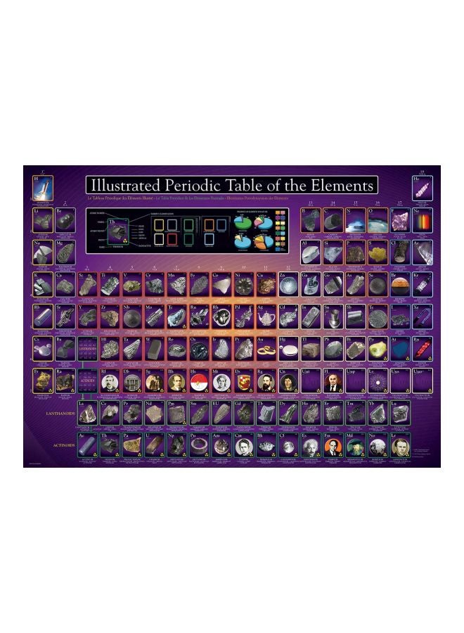 يورو جرافيكس مجموعة أحجية تركيب صورة مقطعة توضيحية للجدول الدوري الحديث للعناصر من 1000 قطعة طراز ‎6000-0258 - Image 2