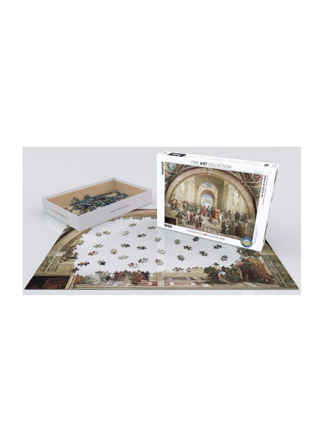 يورو جرافيكس مجموعة أحجية تركيب صور مقطعة للوحة الفنية "The School Of Athens" للرسام رافائيل من 1000 قطعة طراز ‎6000-4141  - Image 3