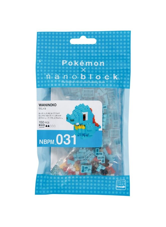 Nanoblock NBPM_031 150-Piece Pokemon Totodile Building Set NBPM_031 150 8+ Years - Image 2
