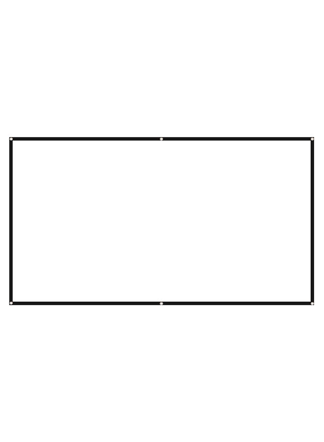 Foldable Anti-Crease Projector Screen V7271_P White/Black - Image 1