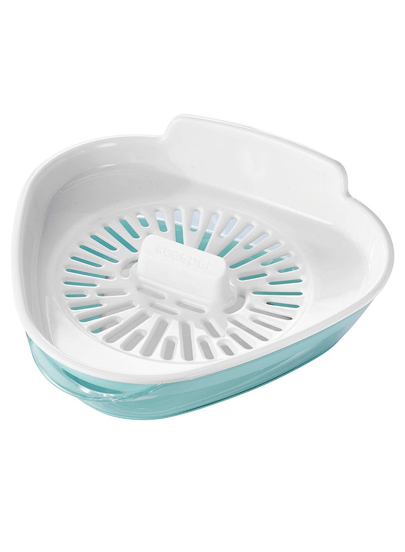 keeeper Enzo Multi-Yolk Plate White/Aqua