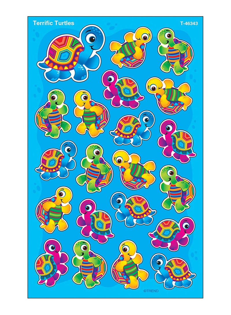 Trend Enterprises - 8-Sheet Turtles Shape Stickers 1.72 x 1inch - Image 1