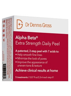 Dr. Dennis Gross Skincare Pack Of 5 Alpha Beta Daily Face Peel 5 x 2.2ml 