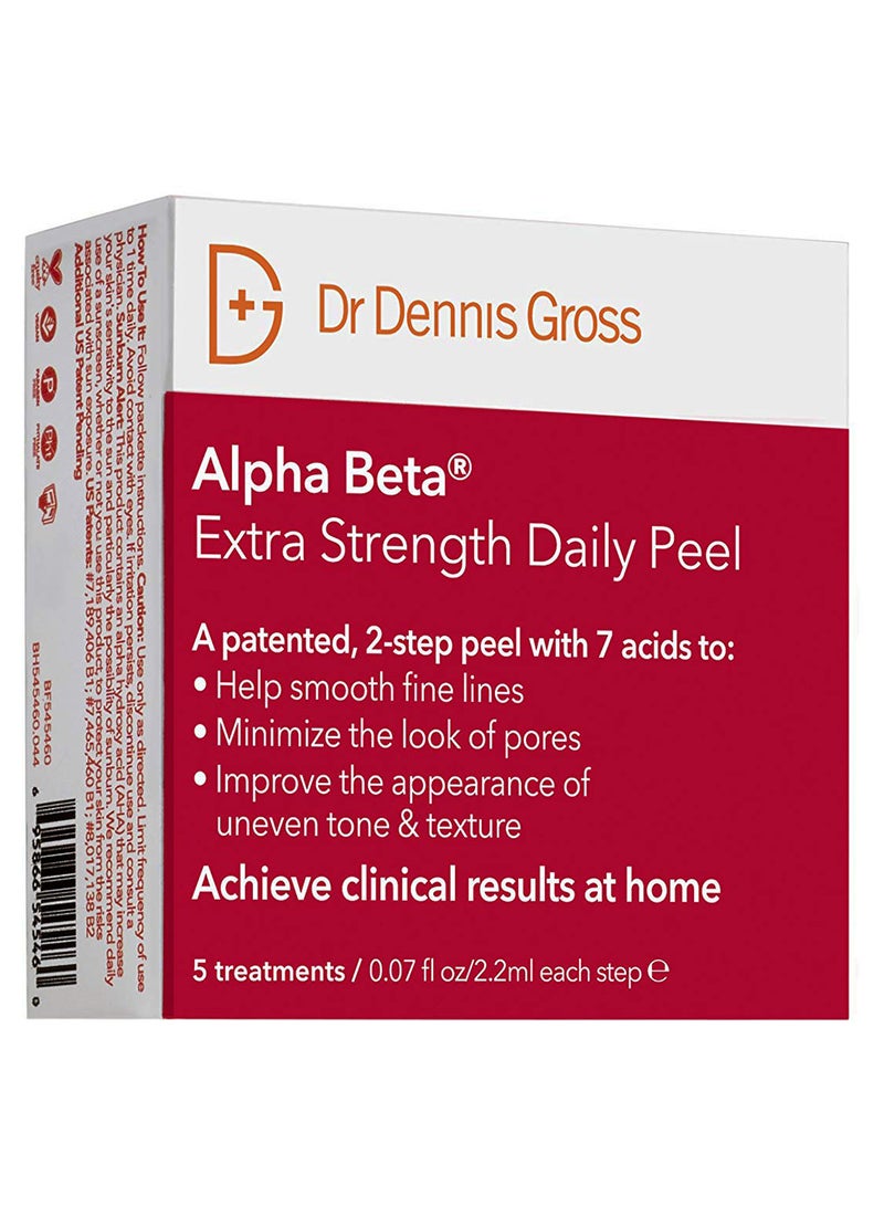 Dr. Dennis Gross Skincare - Pack Of 5 Alpha Beta Daily Face Peel 5 x 2.2ml - Image 1