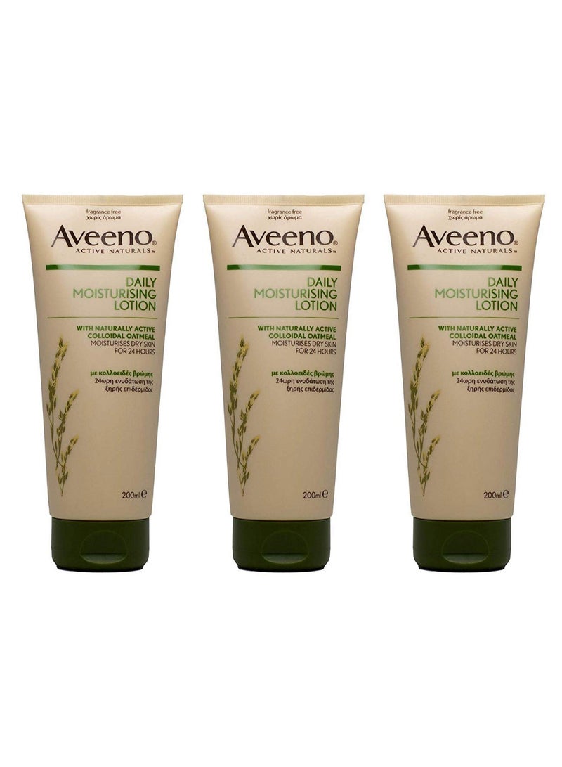 Pack Of 3 Naturally Active Colloidal Oatmeal Moisturising Lotion 3 x 200ml