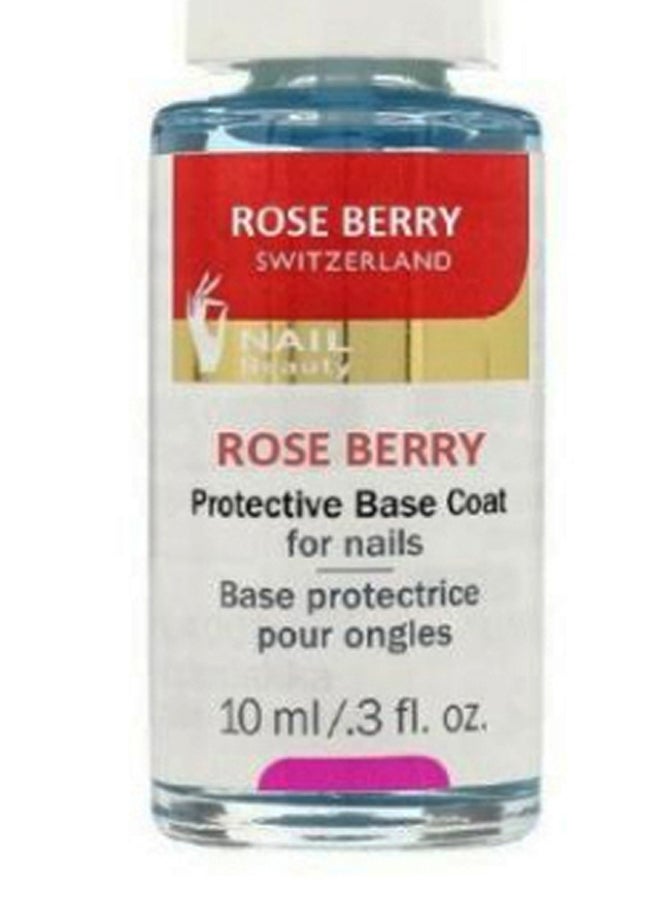 Generic Rose Berry Protective Nail Base Coat Clear  - Image 2