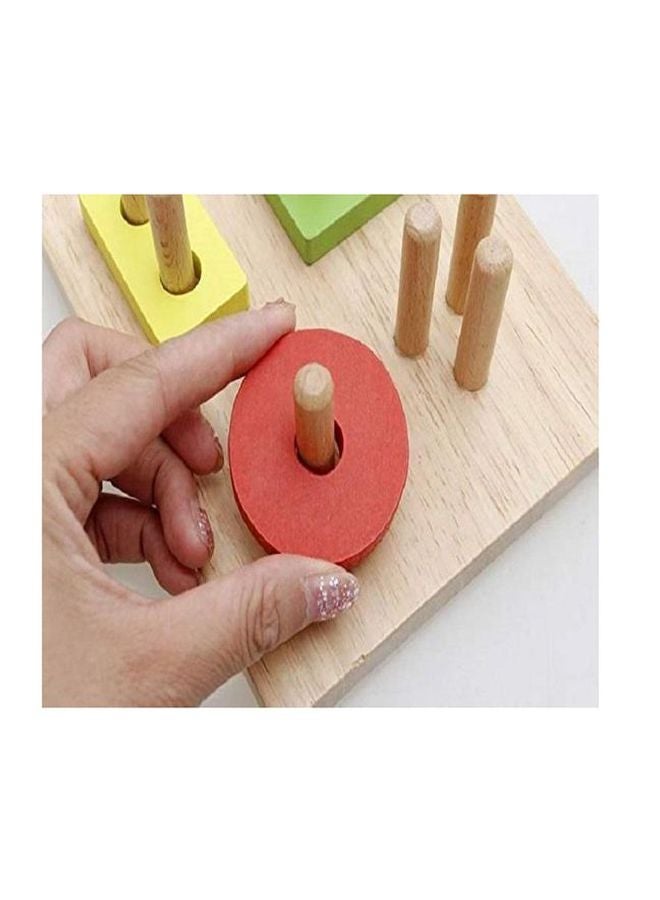 17-Piece Wooden Shape Shorter Puzzle Block - Image 5
