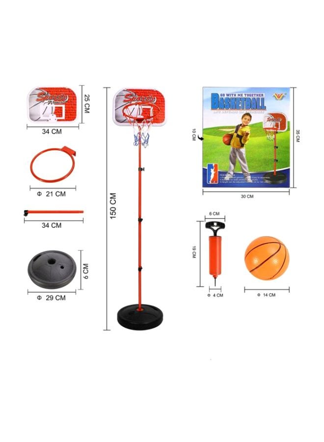 Basketball Back Board Stand And Hoop Set  - Image 2