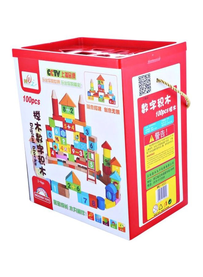 مجموعة مكعبات تكديس الأرقام مكونة من 100 قطعة طراز LWMWZ-5002  - Image 1