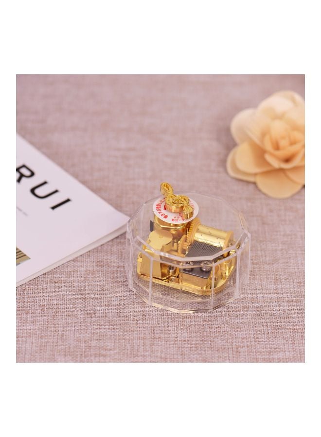 Acrylic Musical Box Clear/Gold 4.2x6.7centimeter  - Image 2