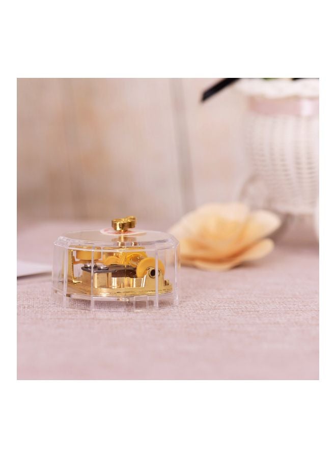 Acrylic Musical Box Clear/Gold 4.2x6.7centimeter  - Image 3