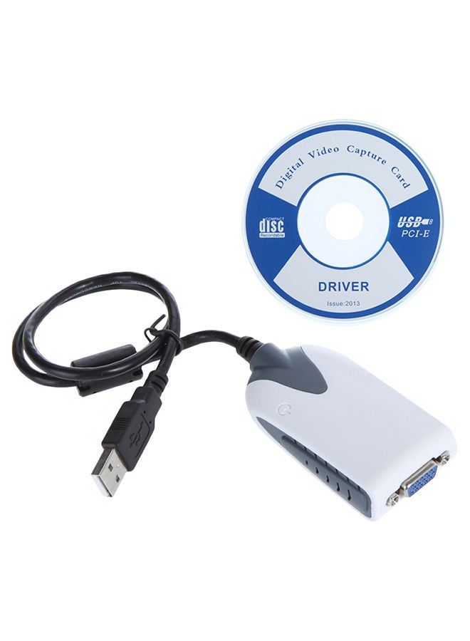 Generic USB 2.0 To VGA Display Adapter With Disc Driver CD UV180 Multicolour  - Image 1