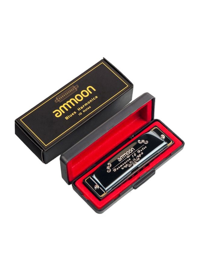 ammoon 10-Holes Key Of C Harmonica With Storage Case  - Image 2