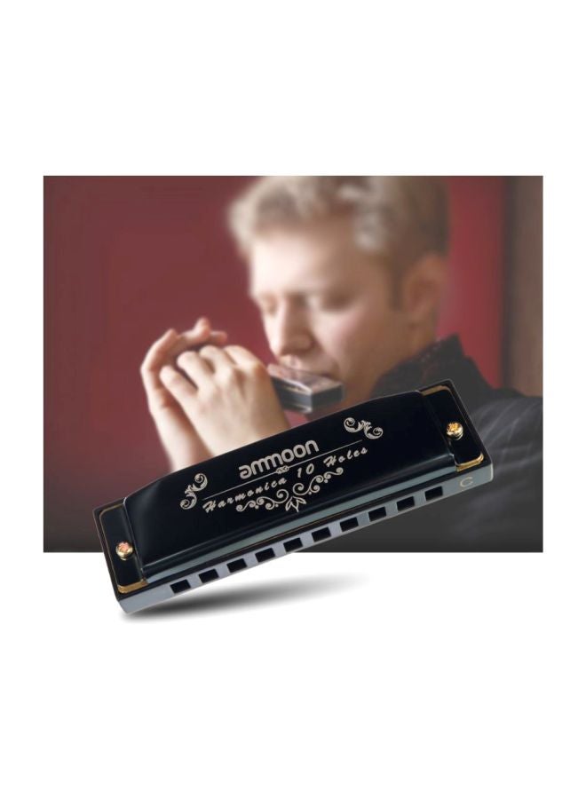 ammoon 10-Holes Key Of C Harmonica With Storage Case  - Image 3