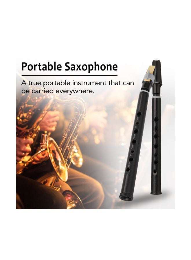 Generic 4-Piece Portable Saxophone Little Saxophone With Carrying Bag And Woodwind Instrument  - Image 2