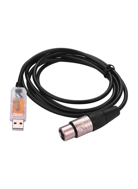 USB To 3-Pin XLR Female Stage LED Control Converter Cable