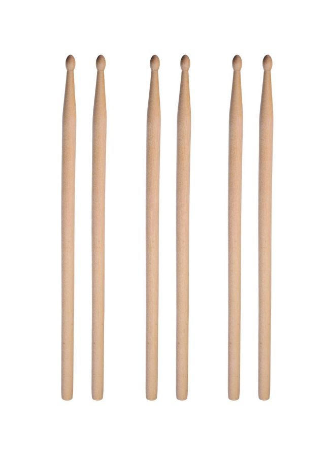 Generic 3-Pair Of Drum Sticks With Cover  - Image 1