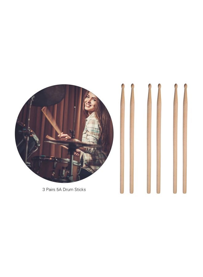 Generic 3-Pair Of Drum Sticks With Cover  - Image 4