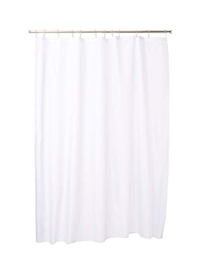 IDesign Polyester Shower Curtain White 72x96inch - Image 1