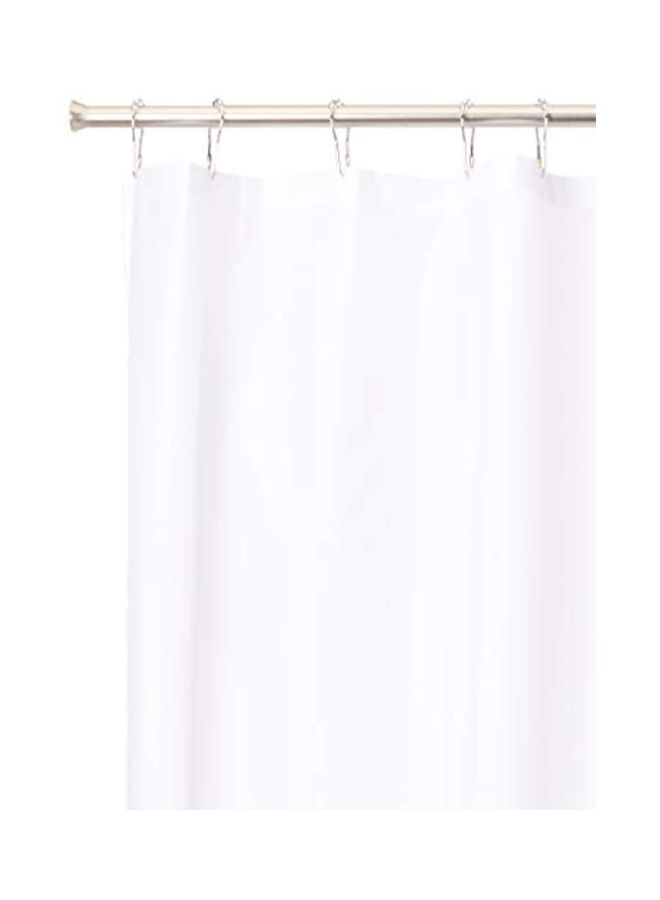 IDesign Polyester Shower Curtain White 72x96inch - Image 2