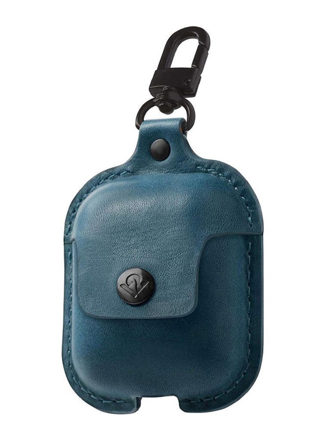 twelve south - Air Snap Leather Protective Case For South AirPods Teal - Image 1