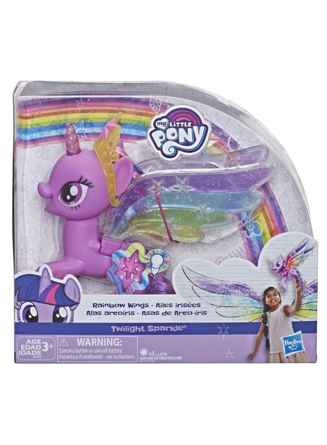 ماي ليتل بوني مجسم توايلايت سباركل بوني بأجنحة ملونة بألوان قوس قزح مع مشط 8بوصة - Image 2