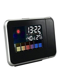 Generic Electronic Clock With Projector Black/Silver 15x6x12cm 
