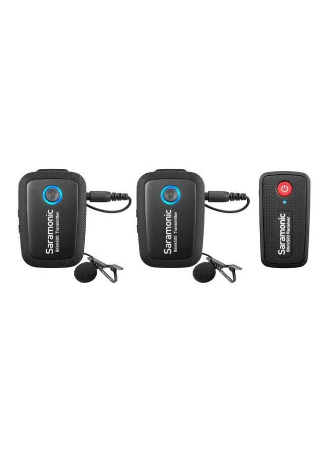 Saramonic 3-Piece Blink500 Transmitter And Reciever Set 500 B2 Black  - Image 2