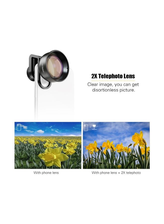 APEXEL Multi-Layer Phone Telephoto Lens For iPhone X/Xs/8P, Samsung Galaxy, Huawei, Xiaomi Cellphones Black  - Image 3