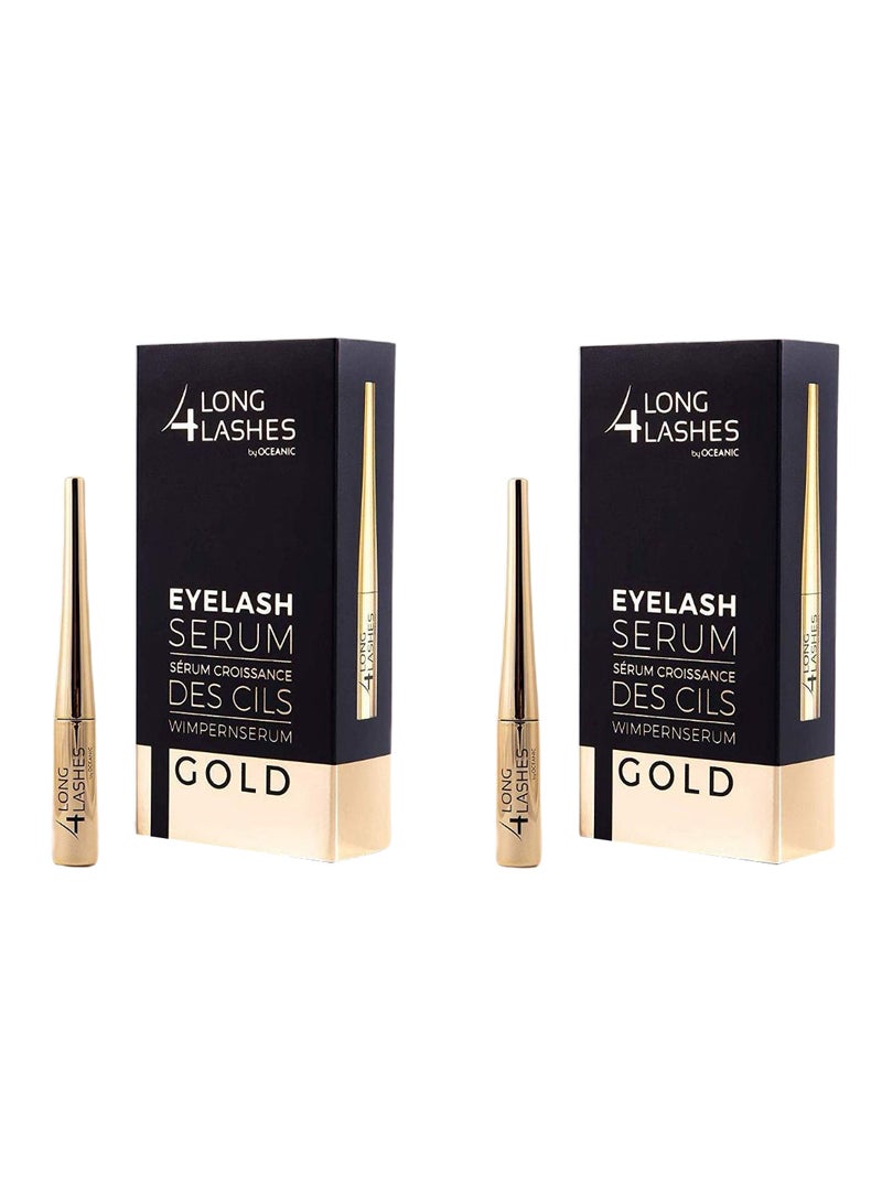 OCEANIC - Pack Of 2 Gold Eyelash Serum Clear - Image 1