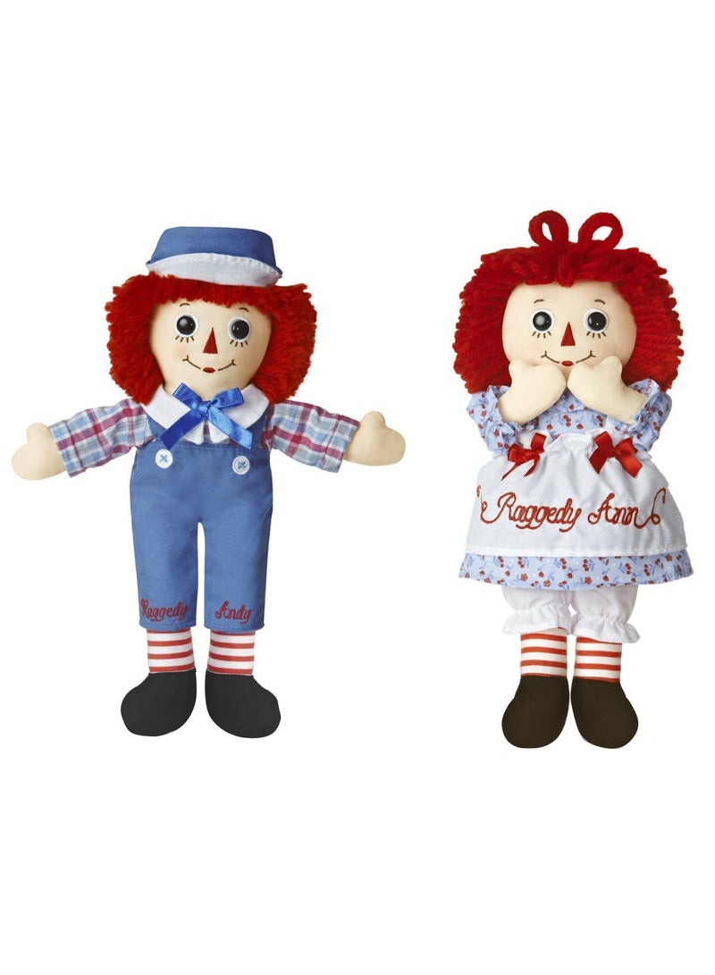 AURORA 2-Piece Raggedy Ann And Andy Doll Set 2 x 12inch - Image 1