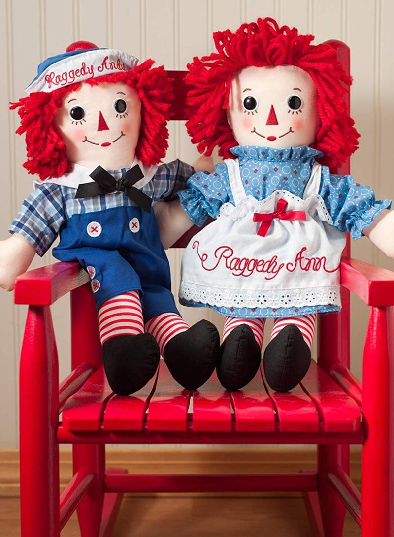 AURORA 2-Piece Raggedy Ann And Andy Doll Set 2 x 12inch - Image 2