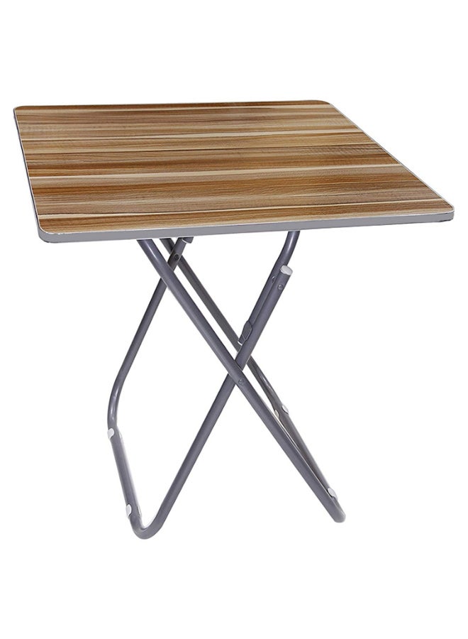 Generic - Foldable Table Brown/Grey - Image 1