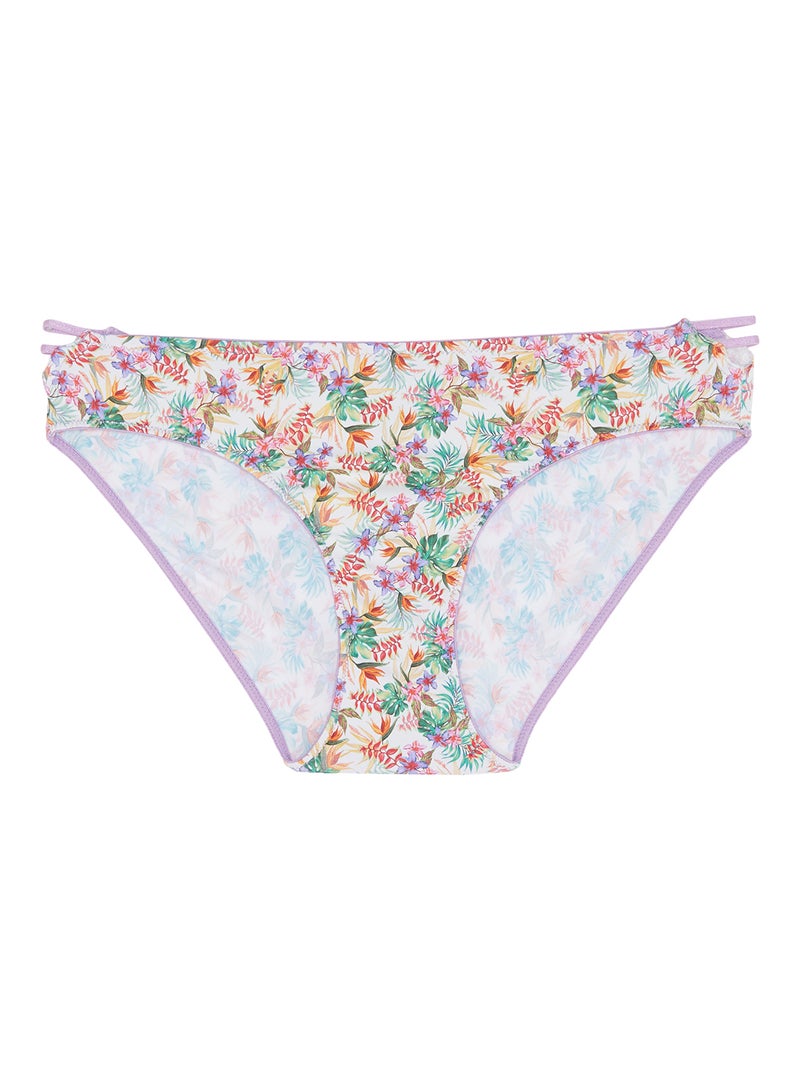 Amante - Tropical Print Bikini Panty Multicolour - Image 1