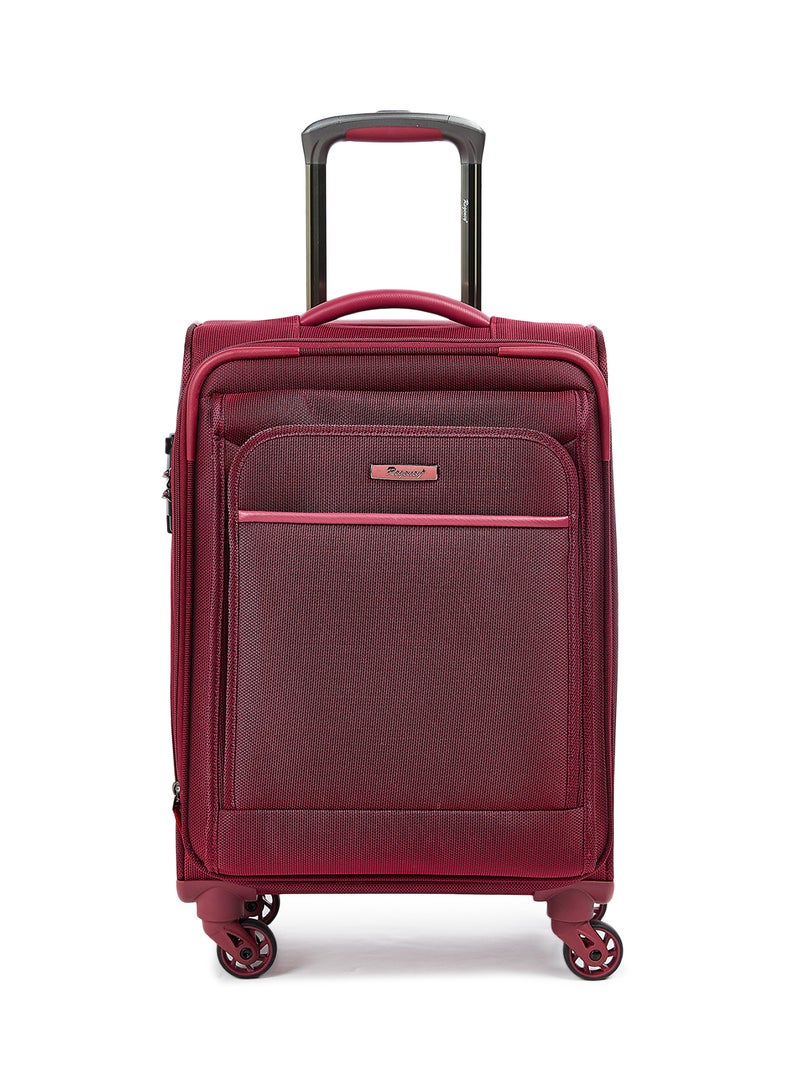 Regency - Platinum Softside Small Cabin Luggage Trolley Strawberry Red - Image 1