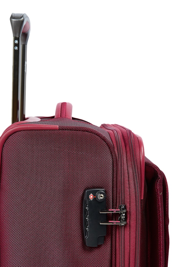 Regency - Platinum Softside Small Cabin Luggage Trolley Strawberry Red - Image 1