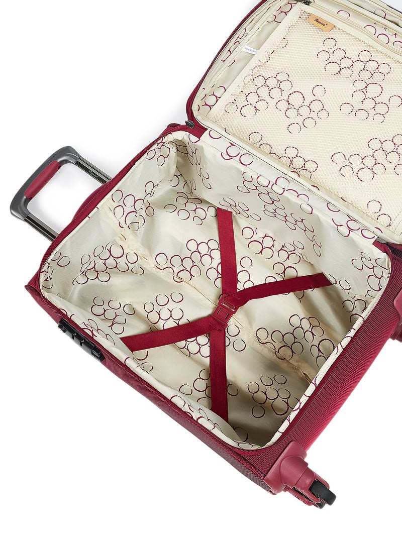 Regency - Platinum Softside Small Cabin Luggage Trolley Strawberry Red - Image 1