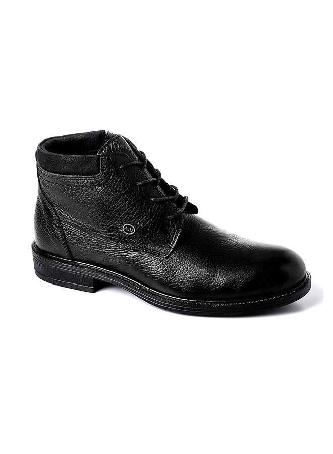 Alba Leather Lace Up Ankle Boot Black  - Image 2