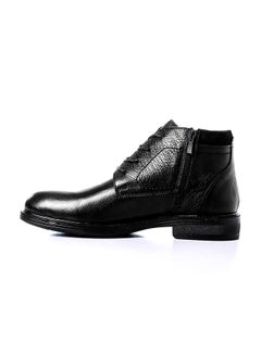 Alba Leather Lace Up Ankle Boot Black  - Image 3