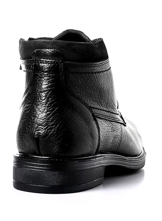Alba Leather Lace Up Ankle Boot Black  - Image 4