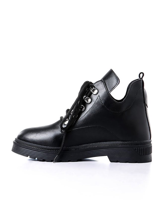 Levent Casual Leather Ankle Boot Black - Image 3