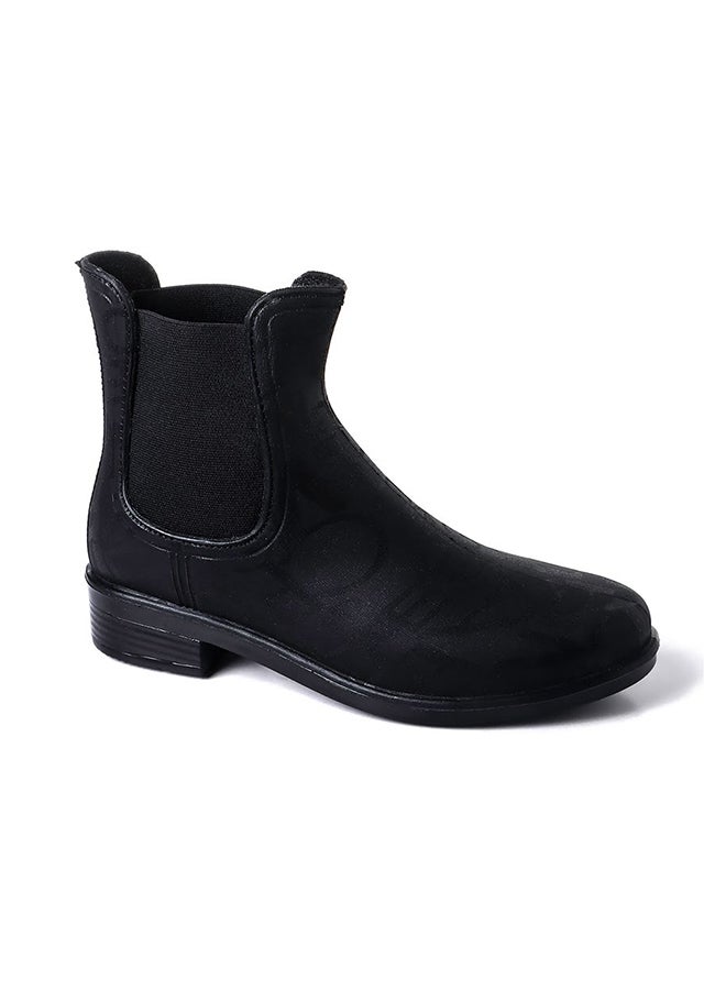 Levent - Printed Rubber Ankle Boot Black - Image 1