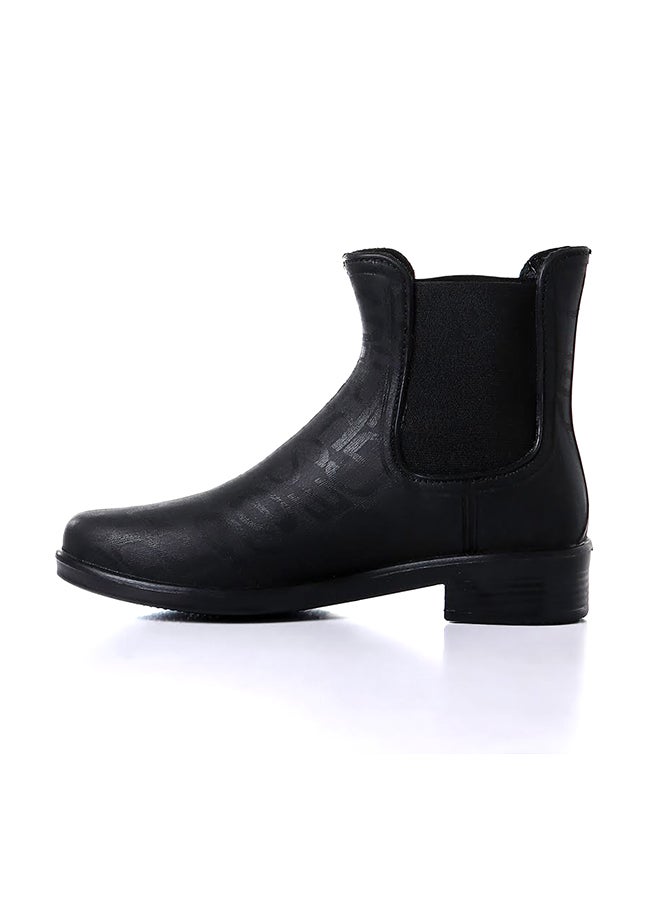 Levent - Printed Rubber Ankle Boot Black - Image 1