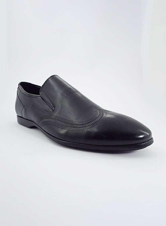 Levent - Leather Slip On Shoes Black - Image 1