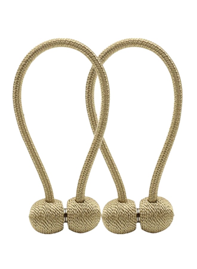 مشبك ربط مغناطيسي للستائرمن قطعتين ذهبي 10سم - Image 1