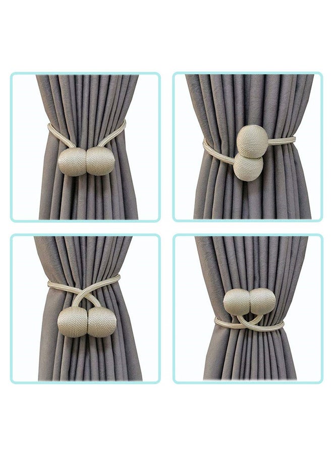 مشبك ربط مغناطيسي للستائرمن قطعتين ذهبي 10سم - Image 3